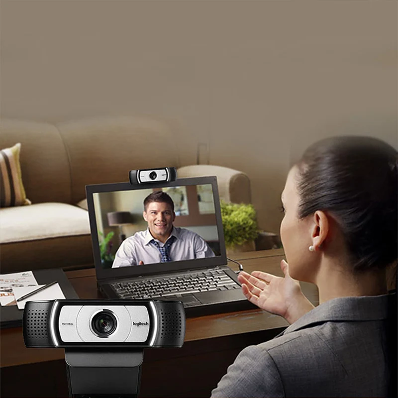 Камера Logitech C930c сетевое обучение 1080P настольный компьютер ноутбук