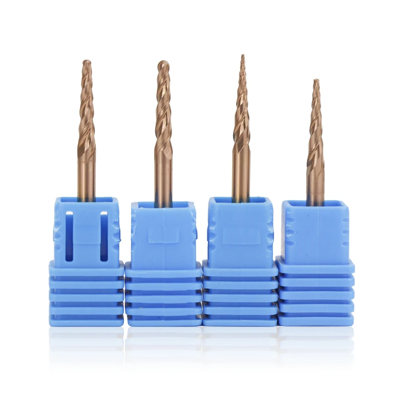 

Ball Nose End Mill TiCN Coated 2 Flute End Mill Tungsten Carbide Cutter 3.175mm Shank Metal Engraving Mill Bit Spiral Router Bit
