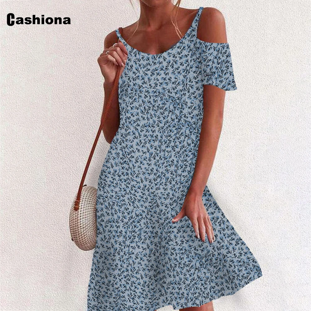 

Plus Size Women Hollow Out Dress Strappy Boho Flower Print Party Dresses Vintage 2021 Summer Casual Short Mini Dress Femme 5xl