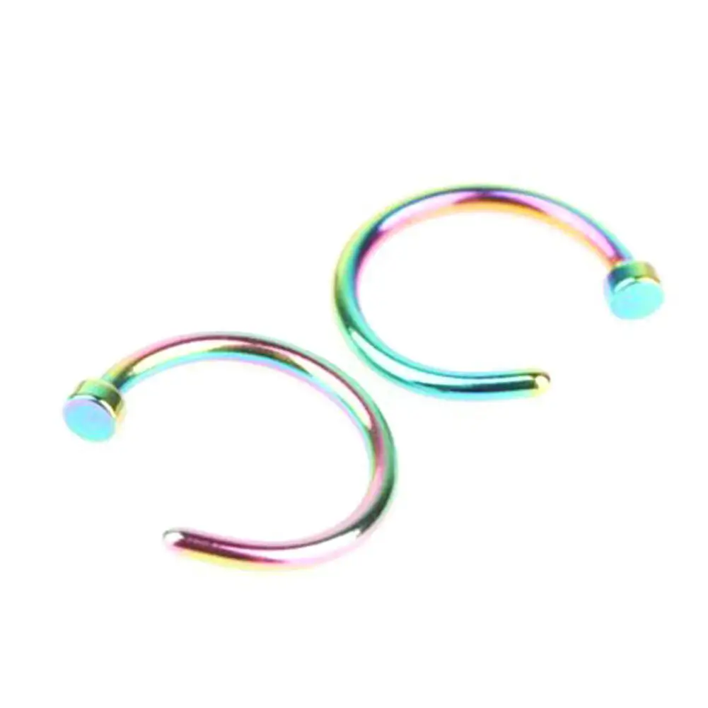 5 шт./компл. кольцо для носа из нержавеющей стали модный пирсинг | Украшения и