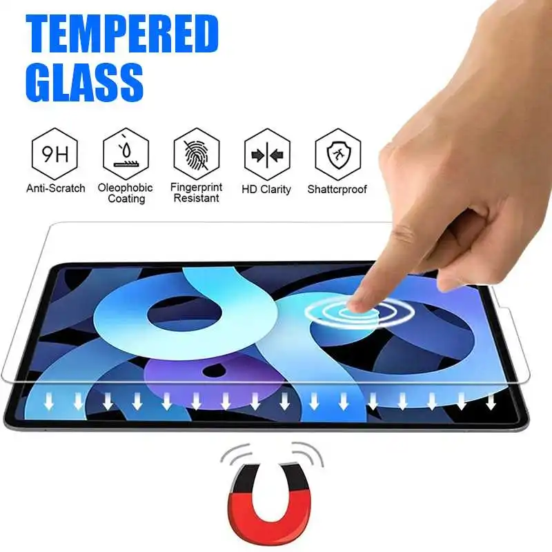 Закаленное стекло с полным покрытием для iPad Air 4 2020 3 2019 2 1 8 10 7 6 9 2018 Pro 11 Mini 5 2017