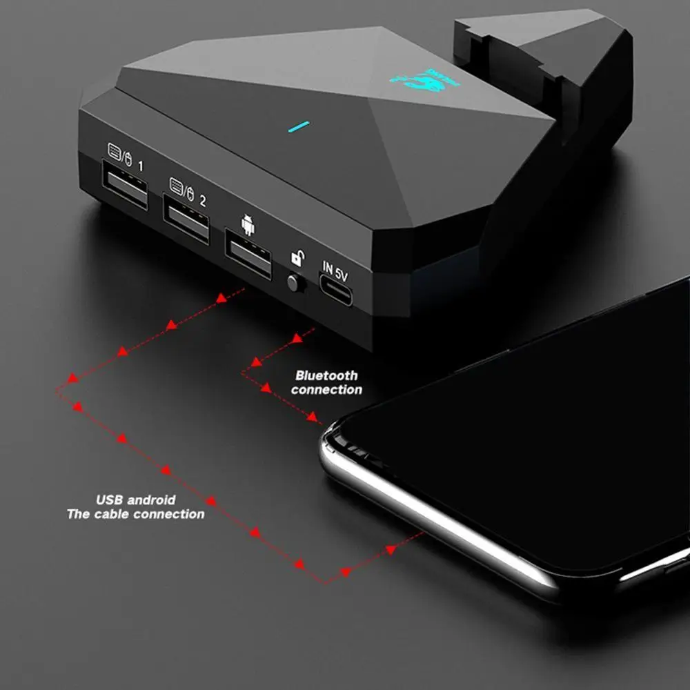 

Controller Gaming Toetsenbord Muis Converter Voor For Android Ios Telefoon Ipad Bluetooth 4.1 Adapter Gratis