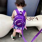 Детский школьный ранец для мальчиков и девочек, рюкзак с 3D ракетой и защитой от потери для студентов, ранец