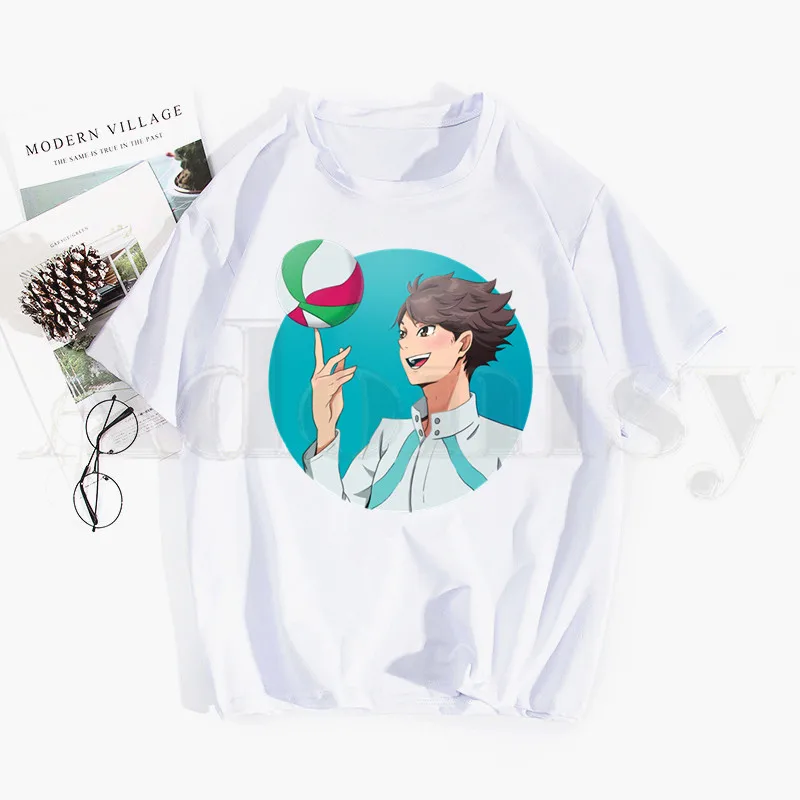 

Oikawa Tooru Haikyuu Aoba Johsai High School Anime Tshirt Hip Hop Print Top Tees Harajuku Tshirts Men Fashion Summer T-shirts