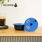 Многоразовые кофейные капсулы для Tassimo Bosch Machine Tassimo, многоразовые, Bosch, кофейные детали с силиконовой крышкой, Специальный синий