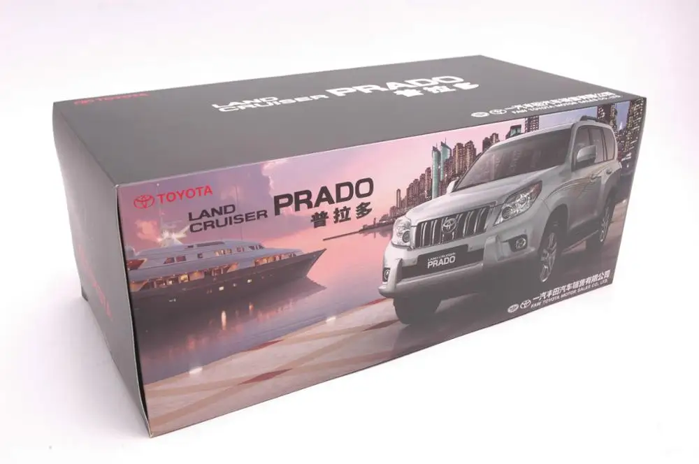 Модель литья под давлением 1:18 для Toyota Land Cruiser Prado 2010 зеленый внедорожник