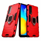 Для Huawei P Smart 2021 PPA-LX2 чехол с кольцом-подставкой бампер из силикона + поликарбоната для мобильного телефона, чехол на заднюю часть для Huawei Huaweiy P Smart 2021 6,67 ''Капа