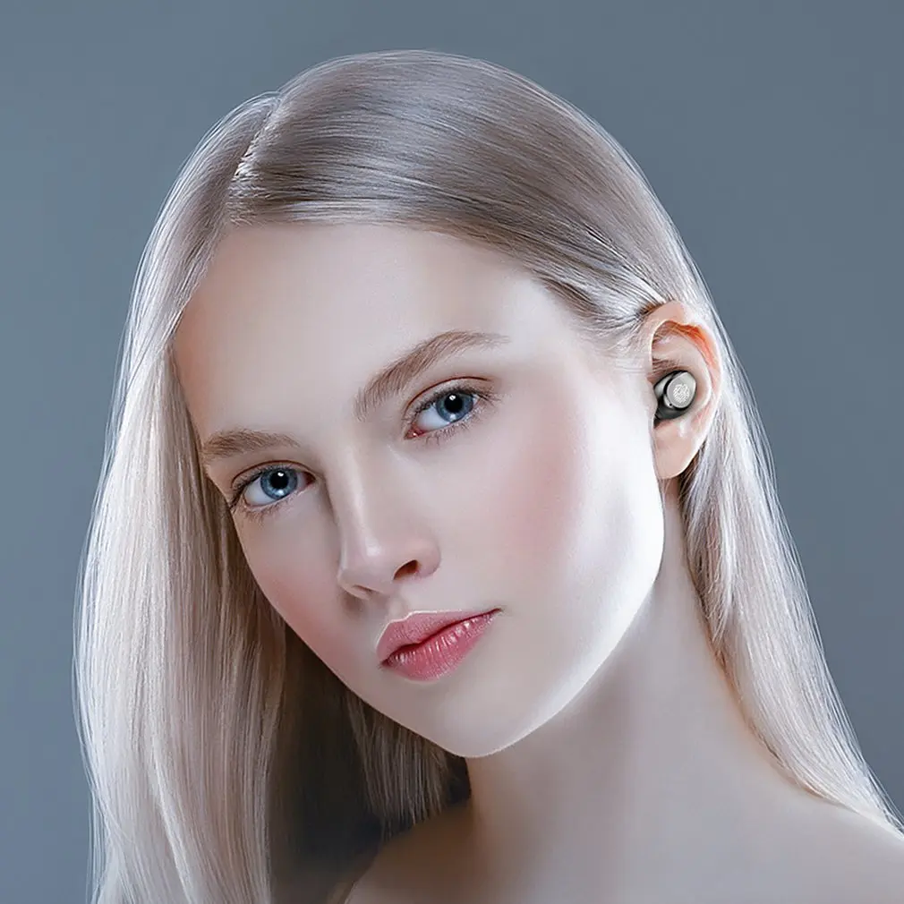 Беспроводные наушники Bluetooth V5.0 F9 TWS спортивный s светодиодный дисплей с внешним