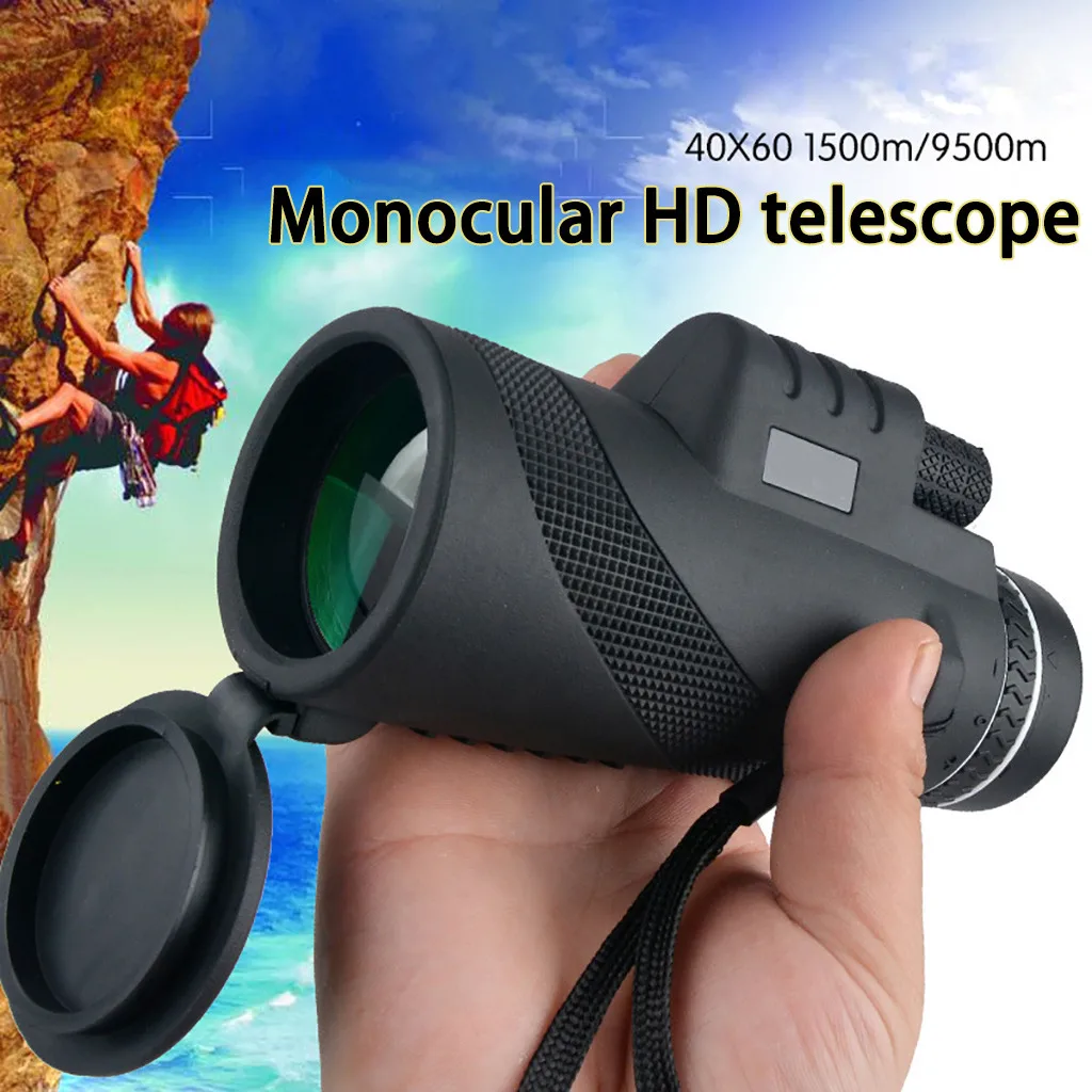 Сверхмощный монокулярный телескоп 40X60 HD с ночным видением профессиональный для