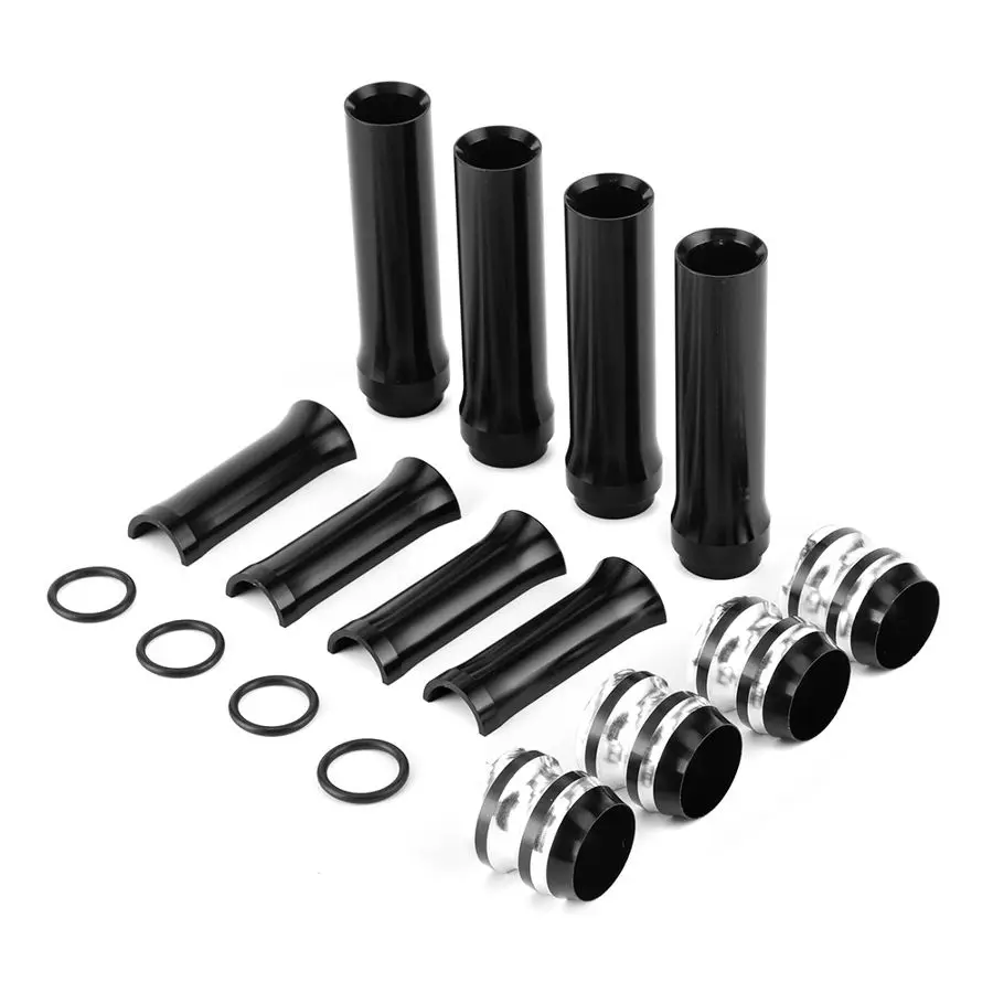 

Aluminum Black Pushrod Tube Covers Lower Tube Set Fit for Twin Cam Touring 1999 - 2017