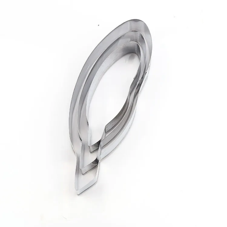 3 шт./компл. инструменты для печенья из нержавеющей стали ремешок в форме пера