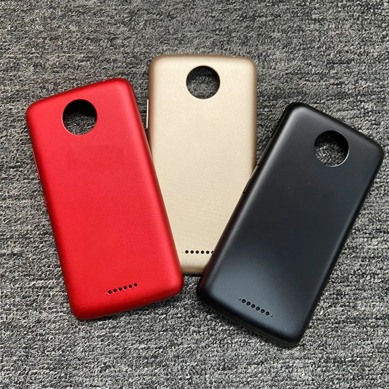 

10 шт. 5,0 "крышка аккумулятора, задняя крышка корпуса, задняя крышка корпуса, Стеклянные запасные части для Motorola Moto C Plus XT1721 XT1723 XT1724