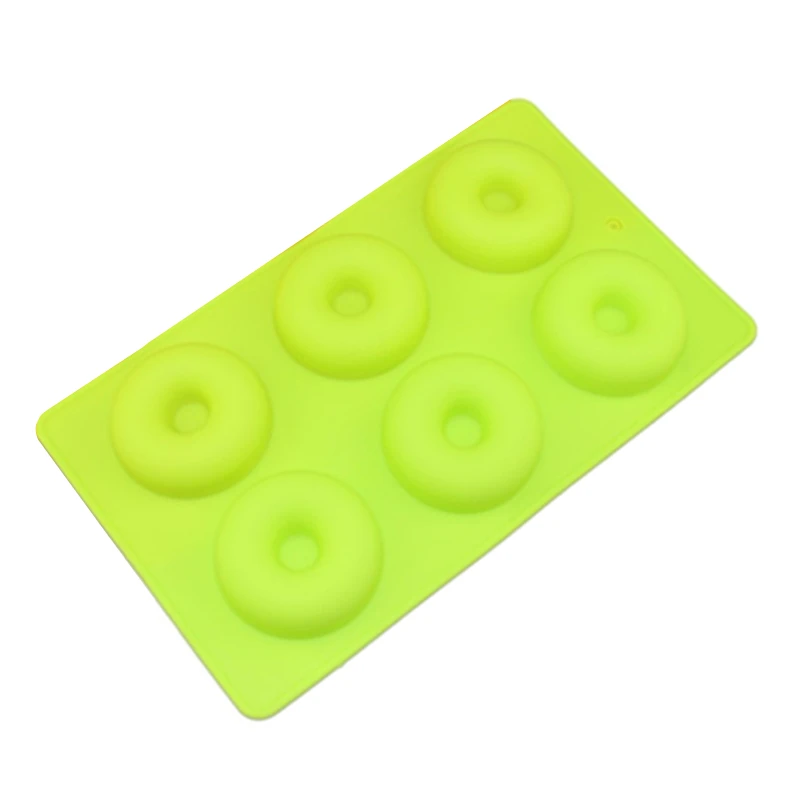 4Pcs/Lot Donut Pan Silicone Mold 6 Cavity Non-Stick Molds Tray Doughnuts Muffin Cups Mould Cake Baking Ring Biscuit Moulds | Дом и сад