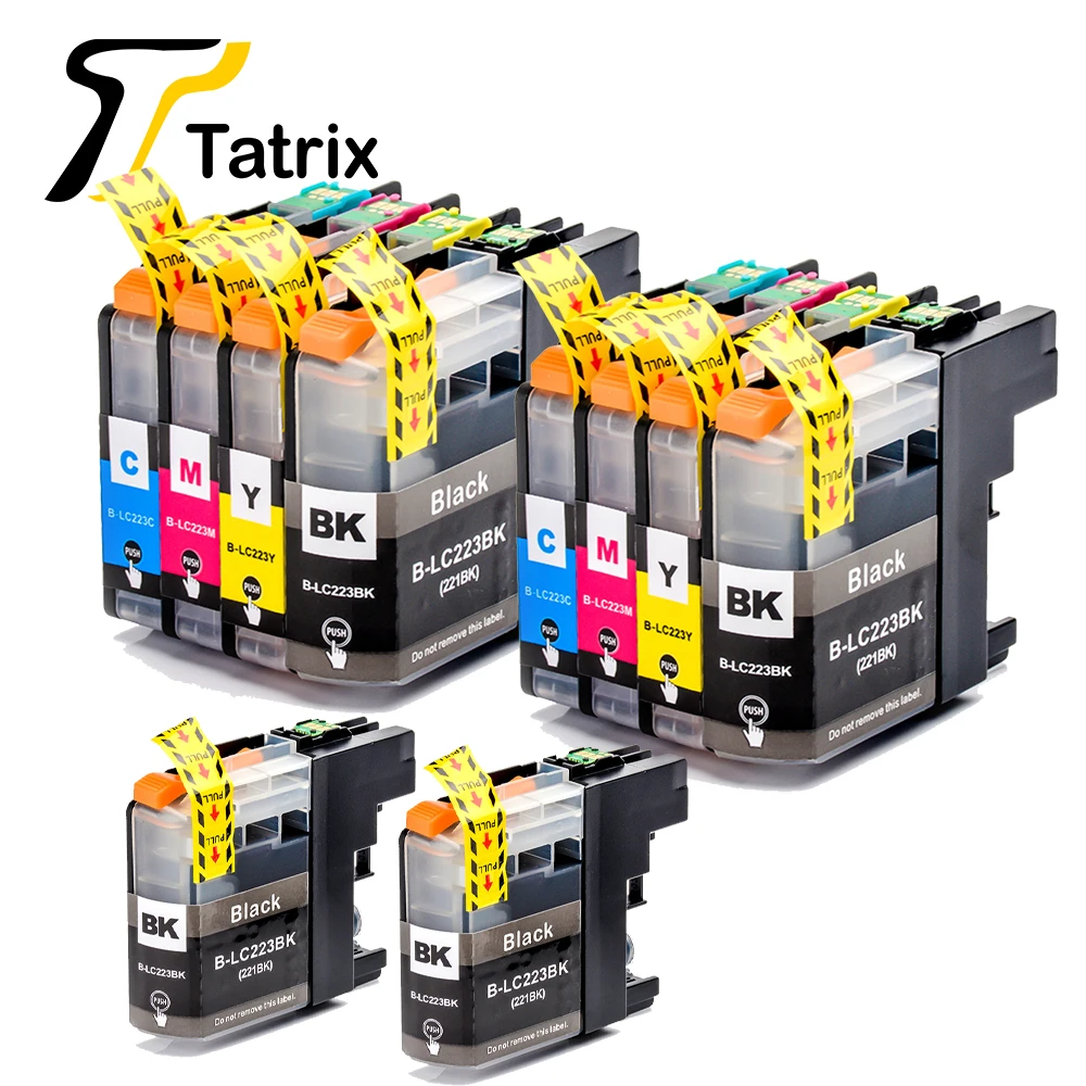 Чернильный картридж Tatrix LC221 LC223 для струйных принтеров совместимый с цветами Brother