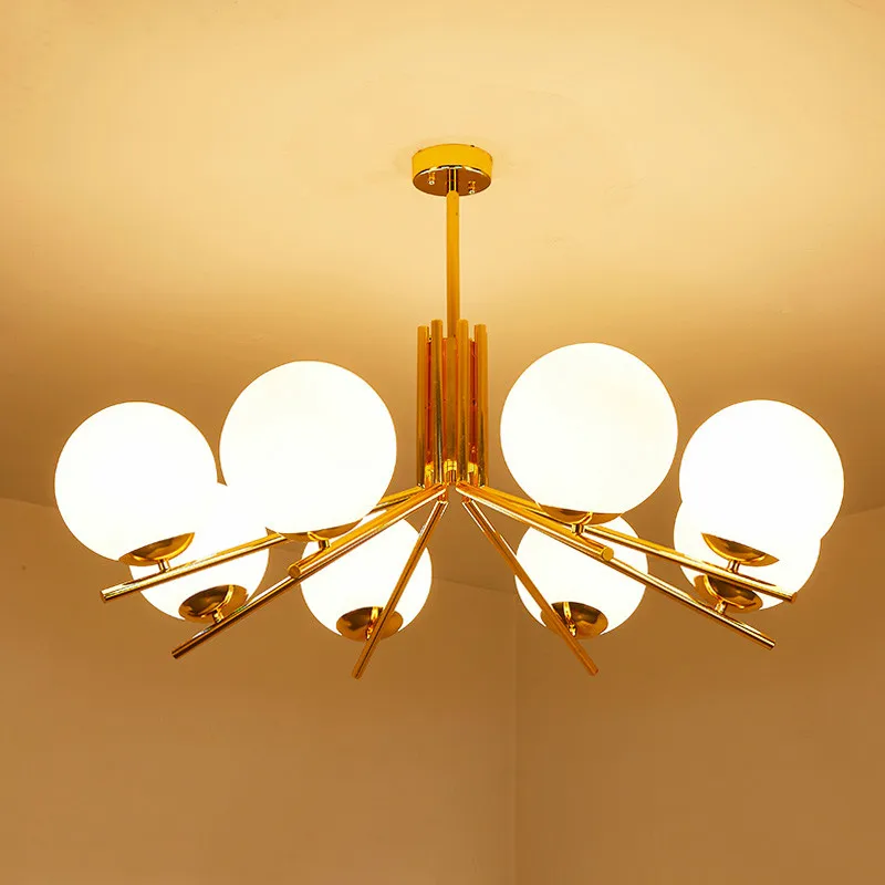 Современный скандинавский Стекло E27 светодиодный Люстра пластина Блестящий