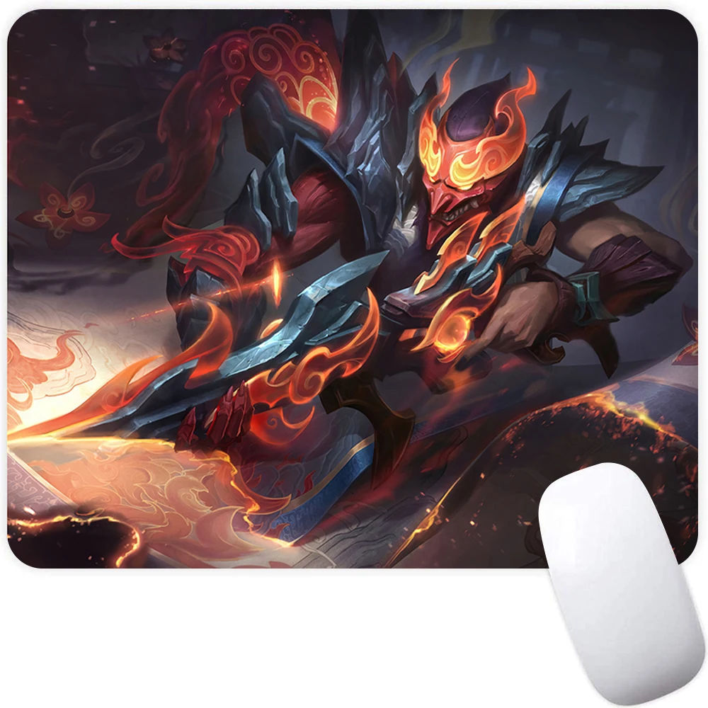 League of Legends Samira Jhin Small Gaming Mouse Pad Computer Mousepad Gamer Mouse Mat Laptop Mausepad XXL Keyboard Mat Desk Pad images - 6