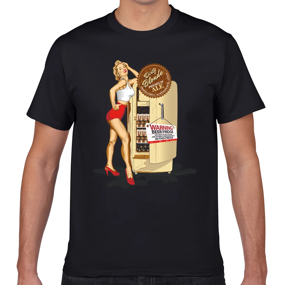 

Tops T Shirt Men dirty blonde ale Sexy Harajuku Geek Short Male Tshirt fa004