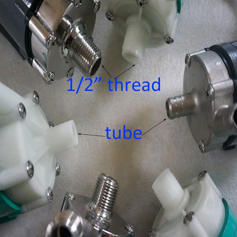 Насос для домашнего пивоварения 304 из нержавеющей стали/пластиковой головки