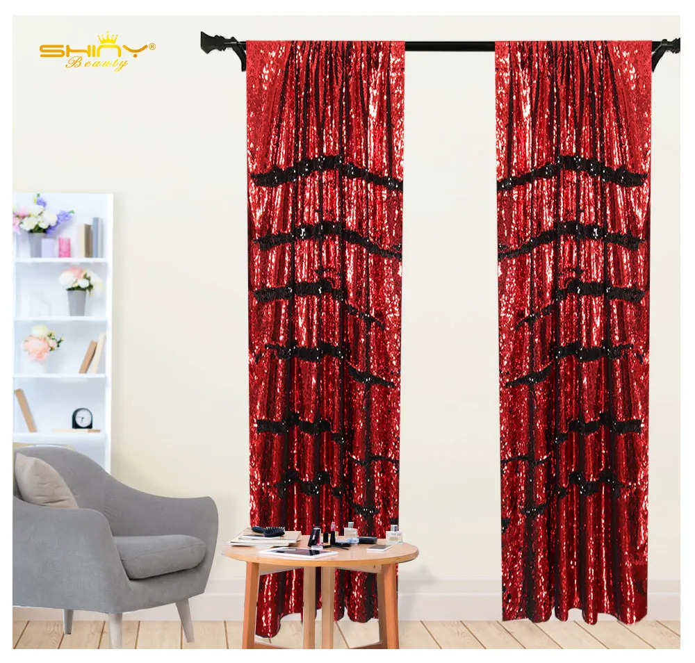 Черный блесток фон 4FTx6FT Реверсивный ткань фото стенд видео студия идеально