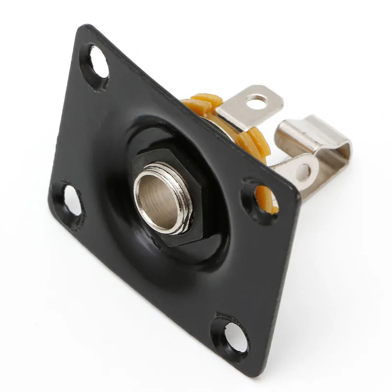 1 предмет Новинка Хром черный электронные гитары Выход прямоугольная пластина