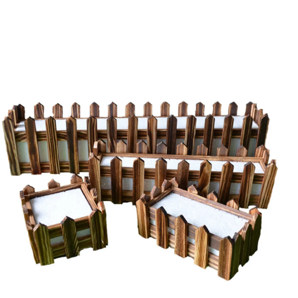 Бревно цвет деревянный забор пасторальный цветочный горшок горшки товары для