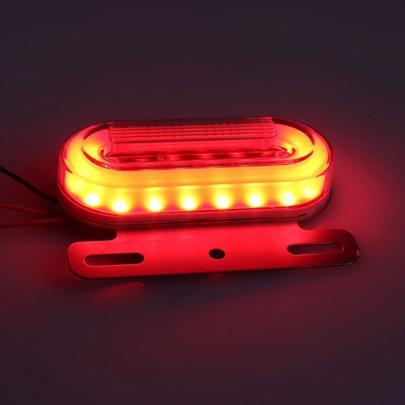

24V 12 LED Car Truck Side Sign Light Car Exterior Light Signal Indicator Warning Tail Light 3 Modes Trailer Truck