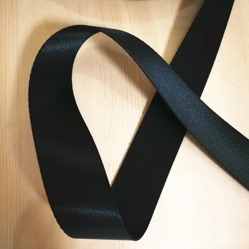 Лента для рюкзака из полиэстера 1 5 дюйма (38 мм) ширина 50|black webbing|bag belt strappolyester webbing