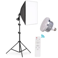 photography softbox lighting kit with remote 50x70cm soft box professional continuous lighting equipment for photo studio video