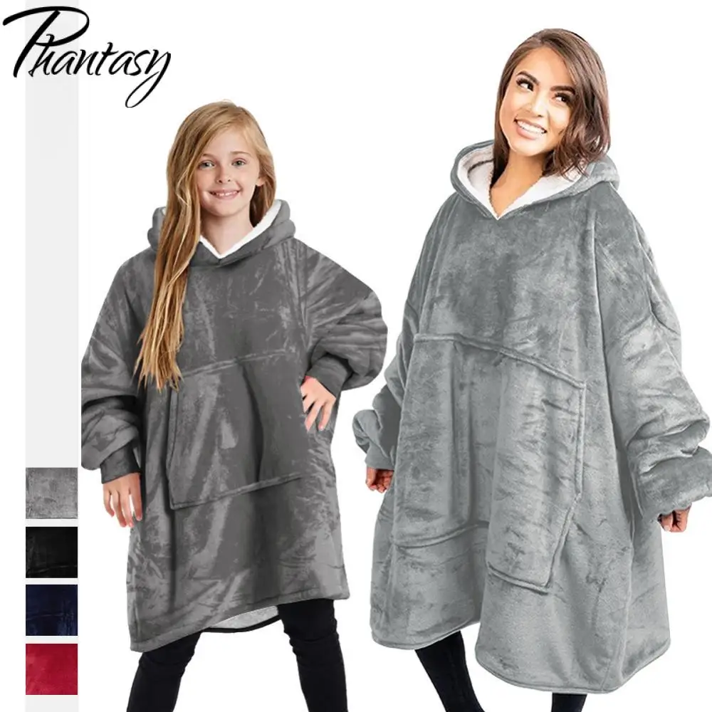 

Ночная рубашка с капюшоном для детей и взрослых, однотонная, из хлопка