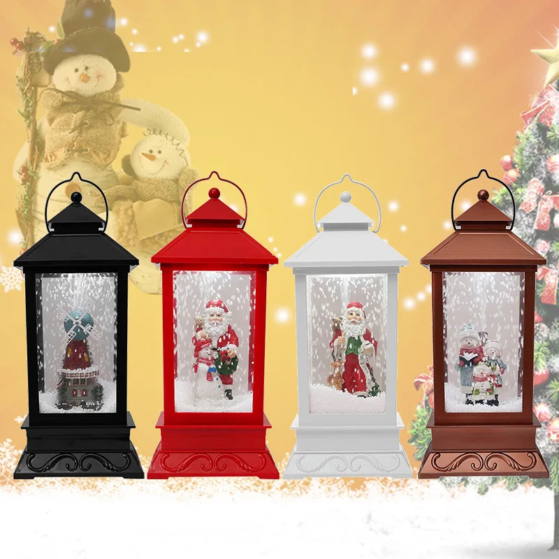 

Christmas decorations Christmas snow mini lights music snow dynamic Christmas lights scene window decoration pendant