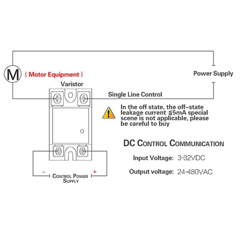 Silicone Hot Bed Accessories Single-Phase Control SSR-DA Non-Contact Solid State Relay DC-AC 40A DC AC | Обустройство дома