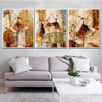 ruopoty 3pc frame diy painting by numbers for adults ballet wall art picture acrylic paint by numbers kits for home decoration
