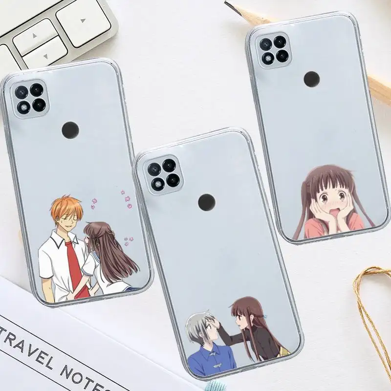 

Fruits Basket Japan anime Phone Case Transparent for Xiaomi redmi note 8 9 10 11 t lite pro ultra mix 4 k40
