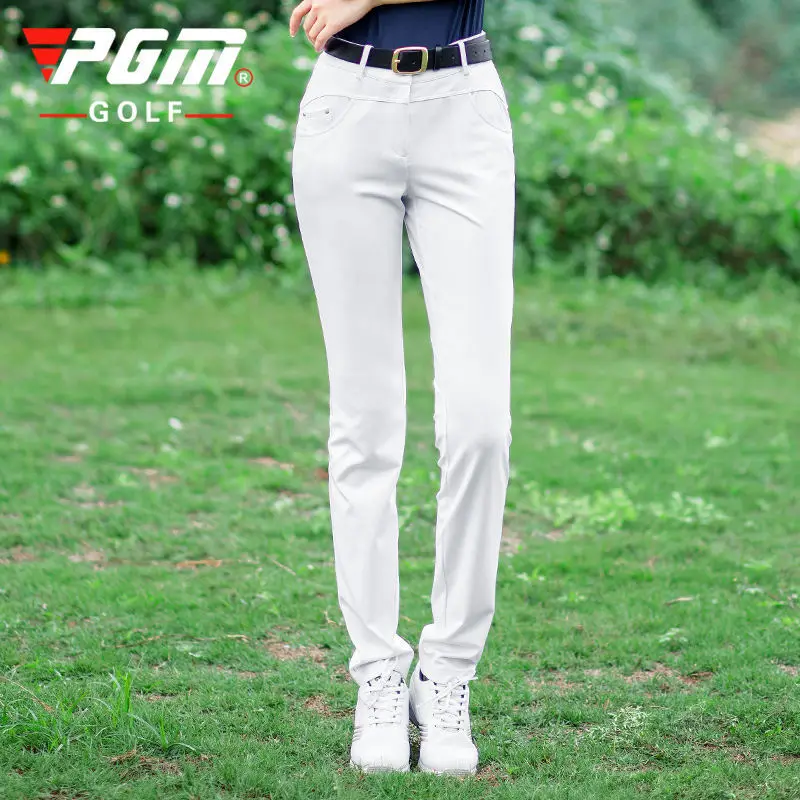 

PGM женские высокоэластичные повседневные длинные брюки женские дышащие тонкие брюки женские для гольфа тенниса быстросохнущие спортивные ...