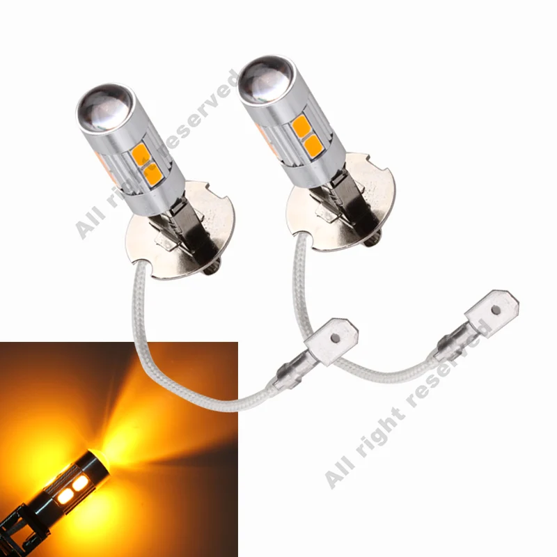 Светодиодный светильник высокой мощности для авто 2 шт. H3 Сменные лампы