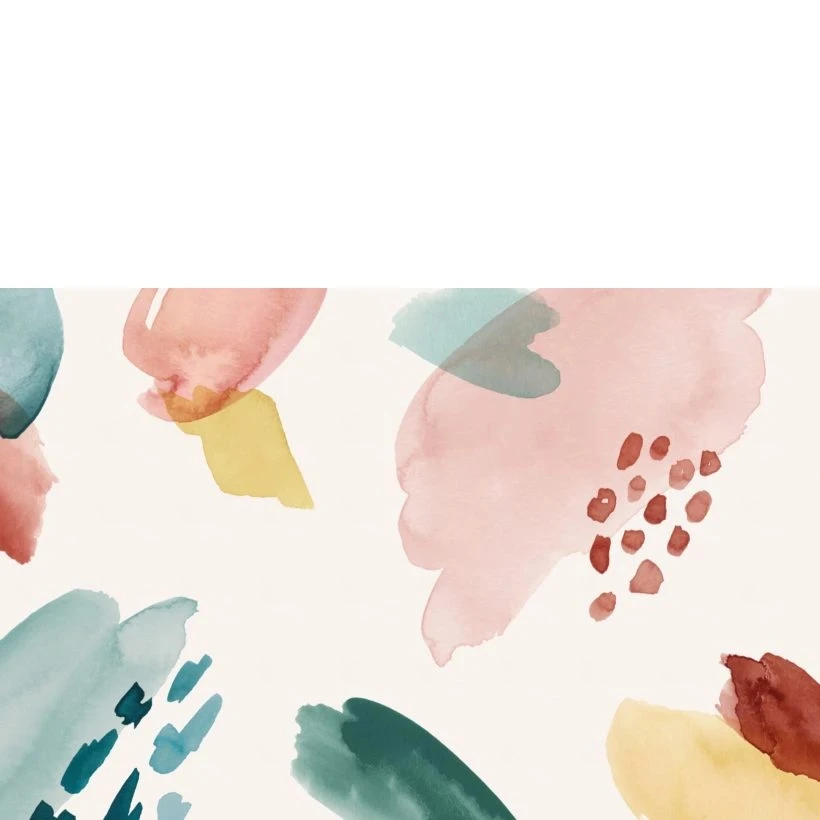 Пользовательские разноцветные абстрактные акварельные кисти роспись детская