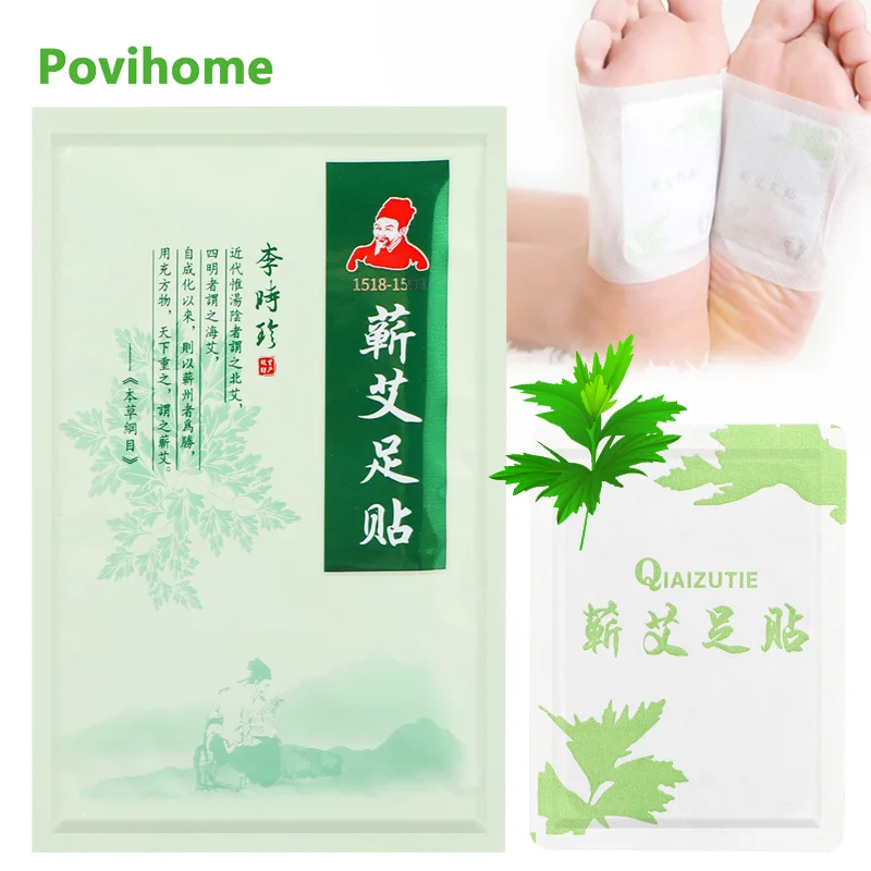 

10pcs Wormwood Adhesives Detox Foot Patches Pads Body Toxins Feet Slimming Body Relaxing Cleansing Herbal Adhesive Plaster