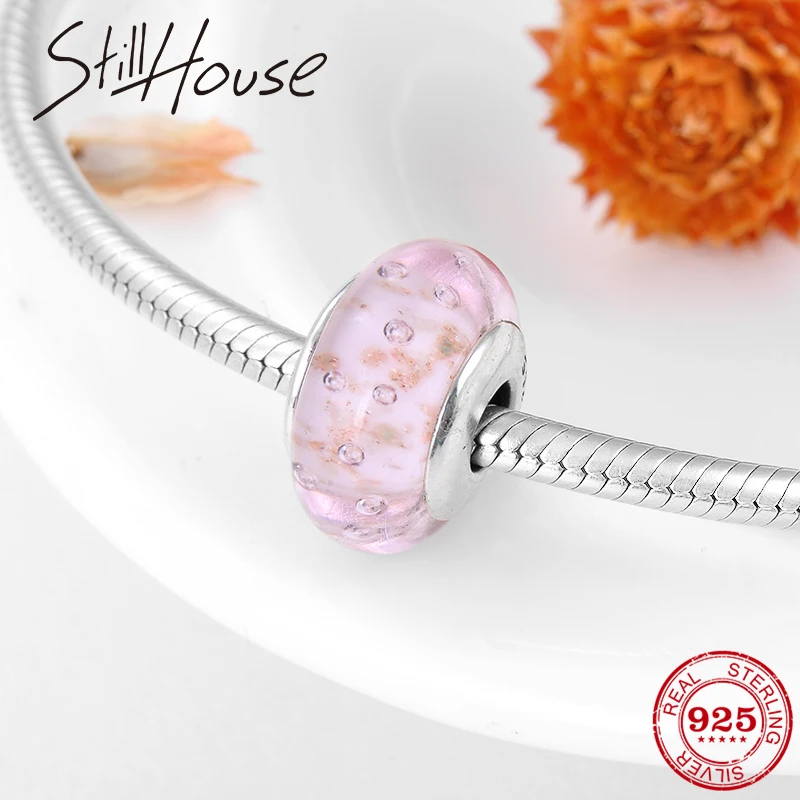 Бусины из серебра 925 пробы с муранским стеклом | Украшения и аксессуары