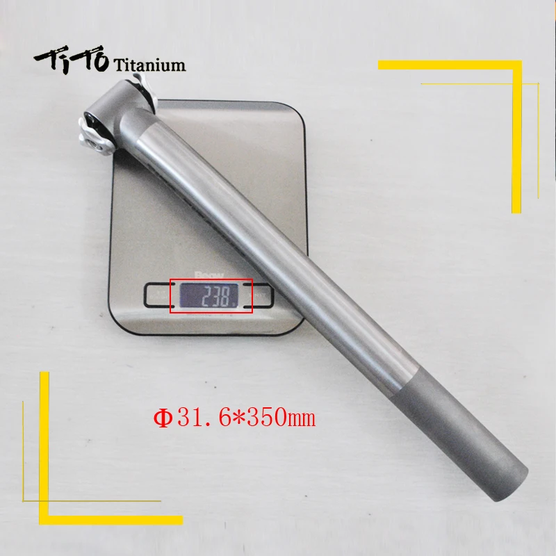 Задний Подседельный штырь Тито из титанового сплава для шоссейного велосипеда