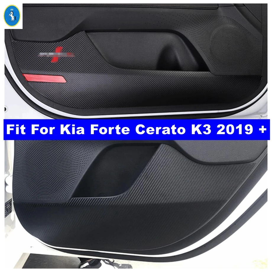 

Interior Refit Inner Door Scratchproof Anti Kick Pad Film Protective Stickers Cover Fit For Kia Cerato Forte K3 2019 2020 2021