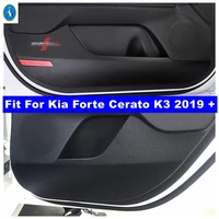 interior refit inner door scratchproof anti kick pad film protective stickers cover fit for kia cerato forte k3 2019 2020 2021