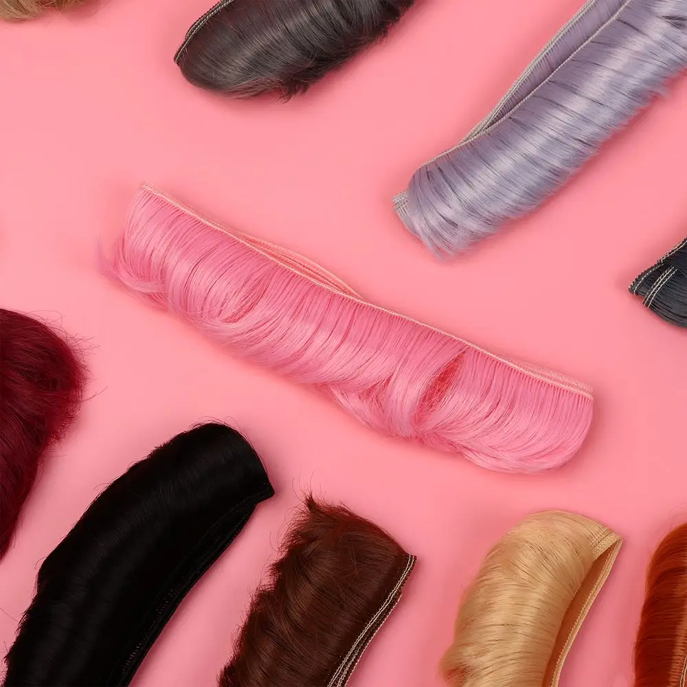 Парики для куклы сделай сам короткие вьющиеся волосы с бахромой шарнирной SD 5 см