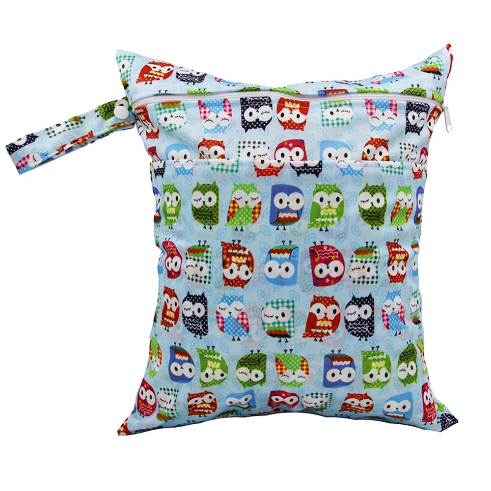 Карманный влажный мешок Многоразовые детские пеленки сумки водонепроницаемый