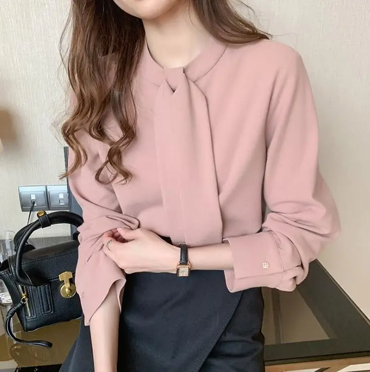 

Ladies' autumn shirt Design women's top Contracted joker Long sleeve dress SBT205-SBT210