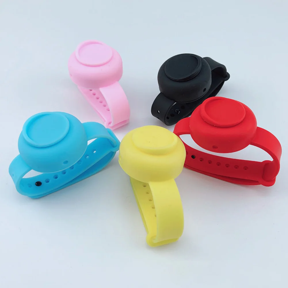 

Adult Kid Hand Sanitizer Hand Belt Washing Gel Alcohol Dispensed Bracelet Silicone Watchbands Beak Bottle Dispenser Pumps