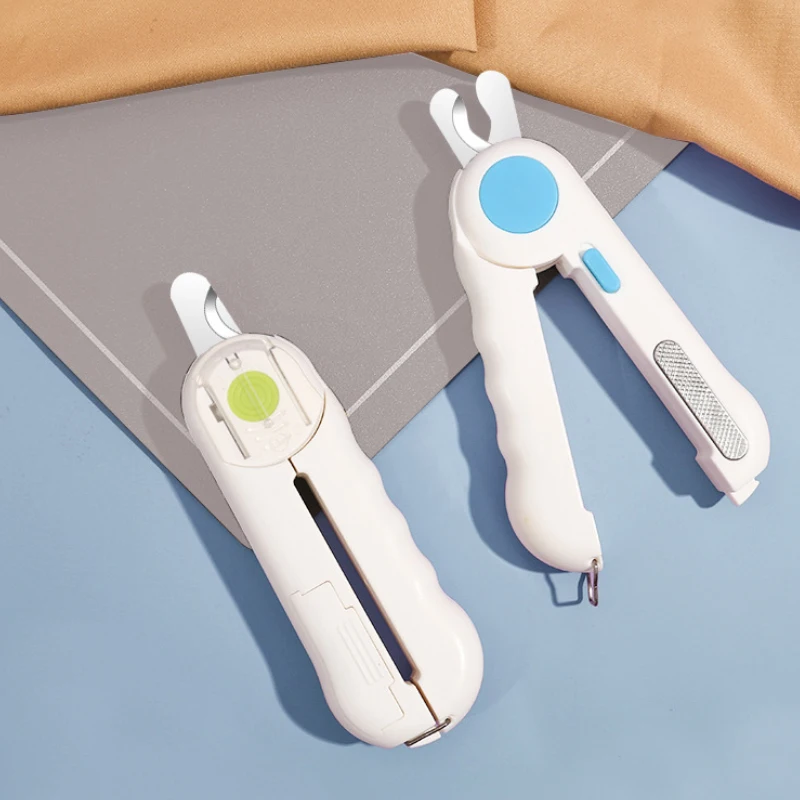 

Pet Dog Cat LED Light Cutter Stainless Steel Grooming Cat Claws Scissors Nail Clippers Pets Nail Safety Profeesional Clean Tool