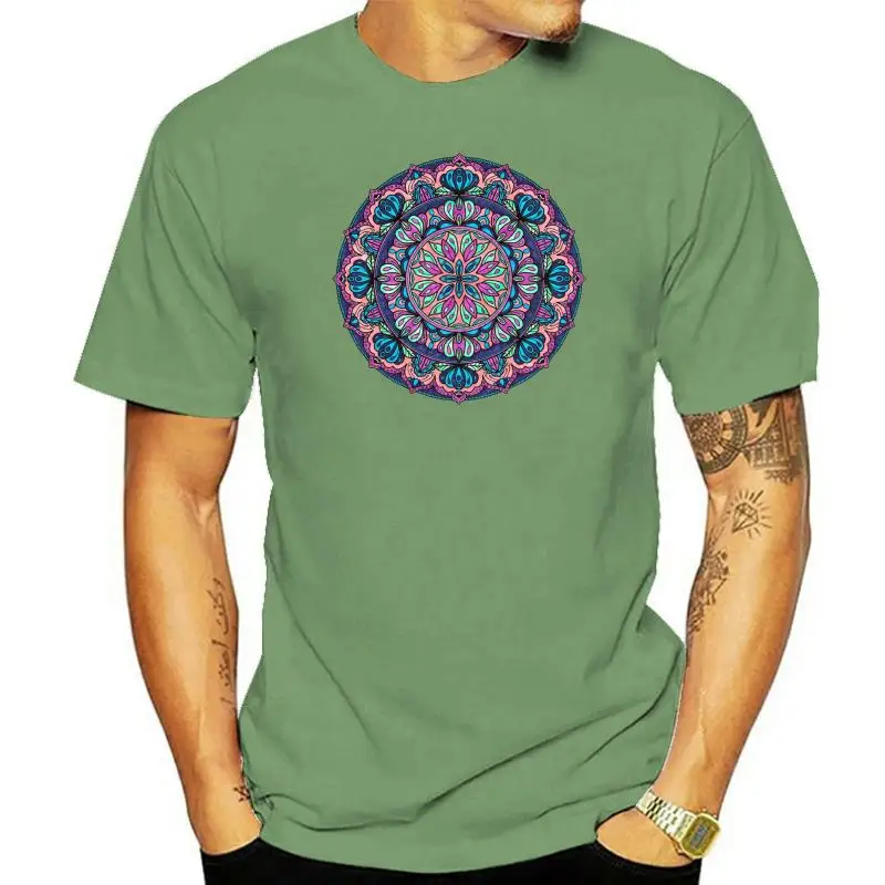 

COLOURED MANDALA CIRCLE UNISEX T-SHIRT