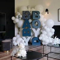 5 36inch baby shower globos birthday decoration balloons matte white balloon new year girl room festival proposal ceremony decor