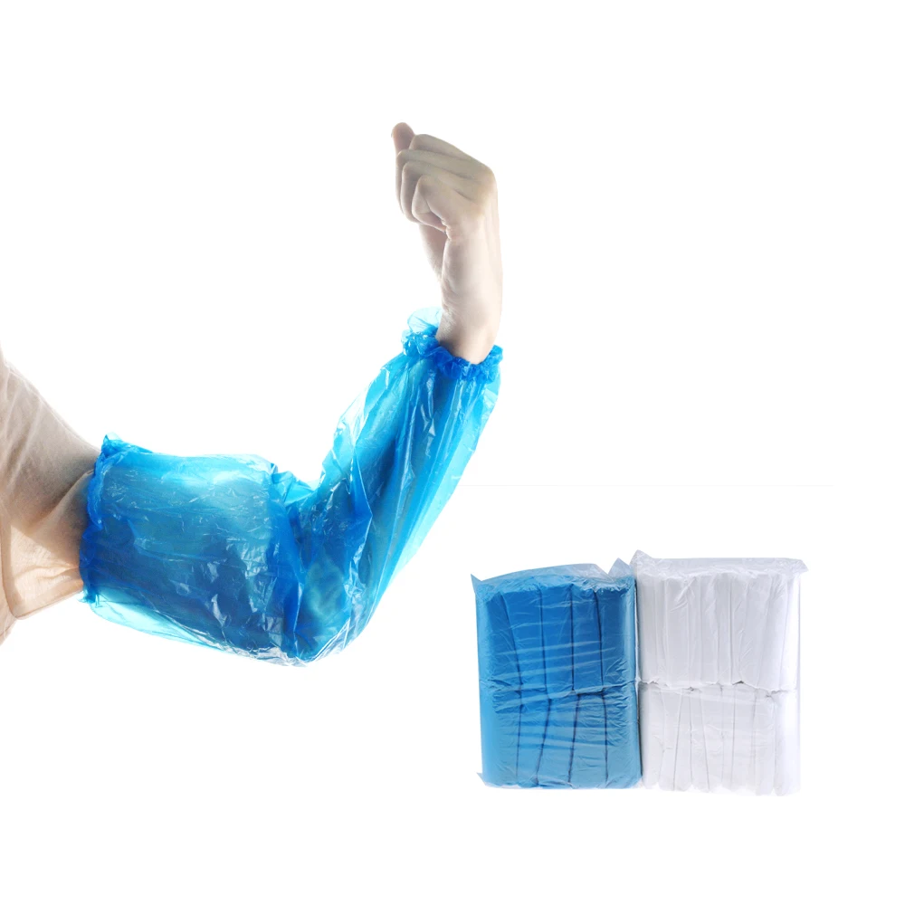 100/пакет водонепроницаемые и маслостойкие одноразовые рукава эластичные ленты