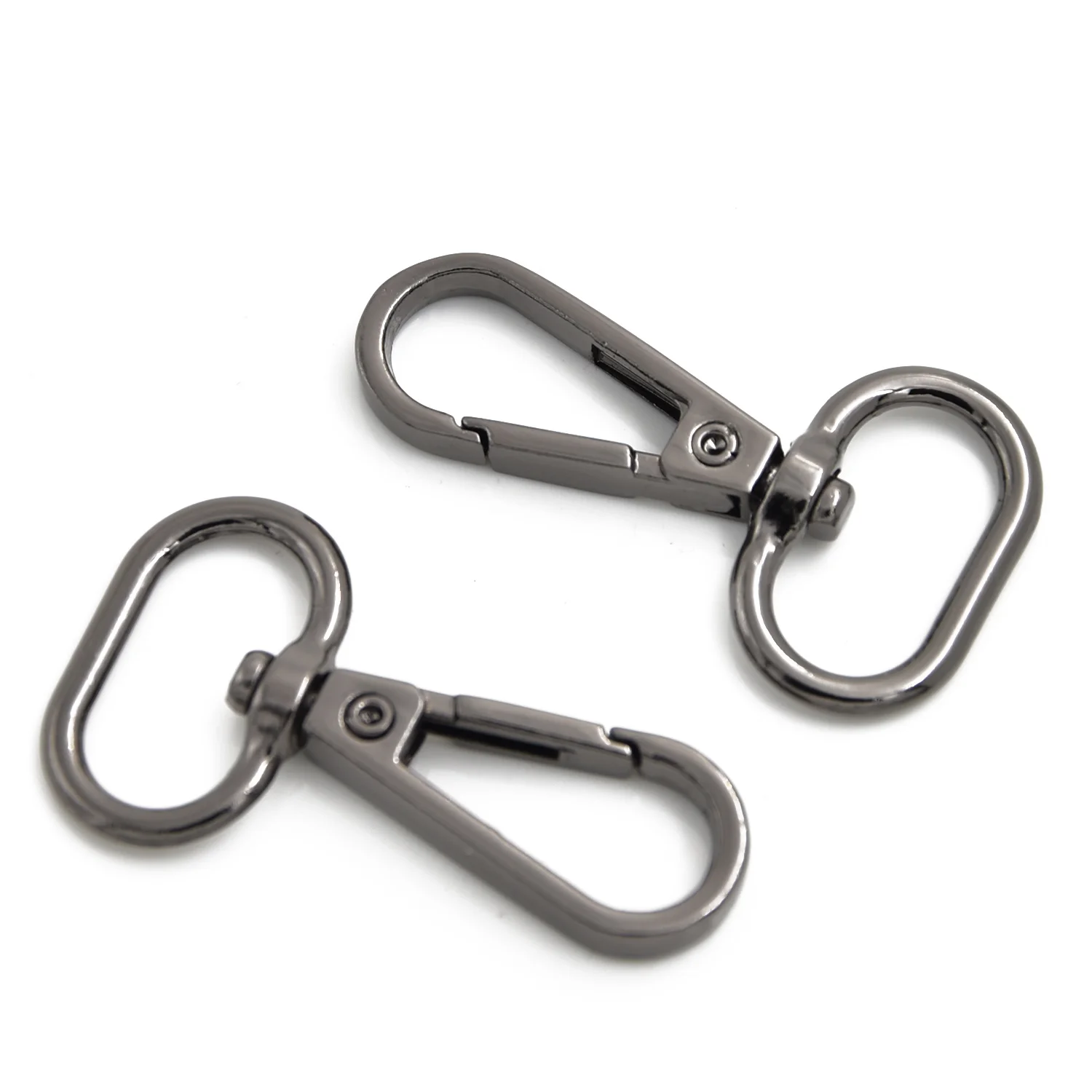 10 шт. овальное кольцо металлическая Поворотная застежка карабин для
